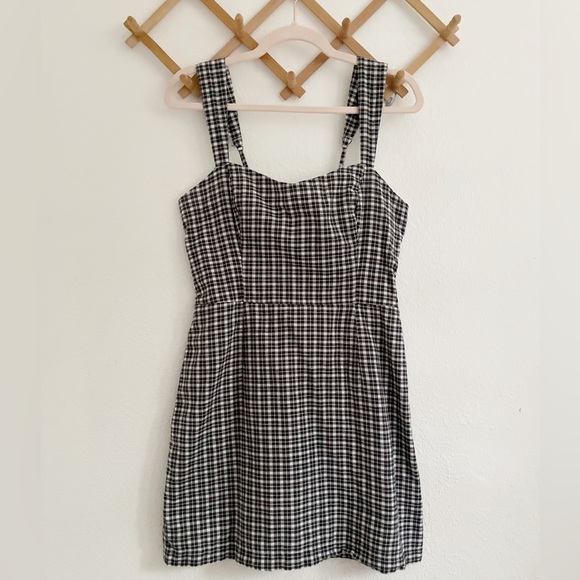 Abercrombie & Fitch Plaid Cotton Sleeveless Mini Dress in M - Picture 1 of 2